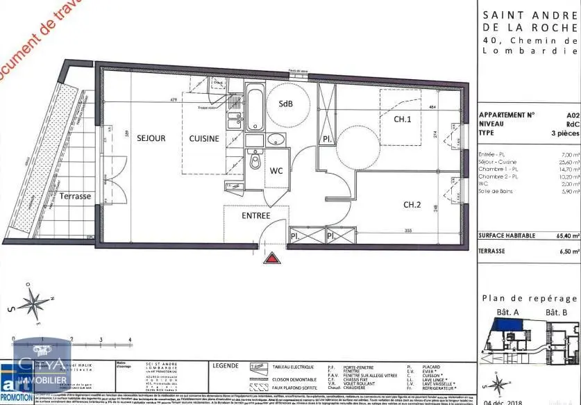 Photo 1 Appartement 3 pièces 65.4m²