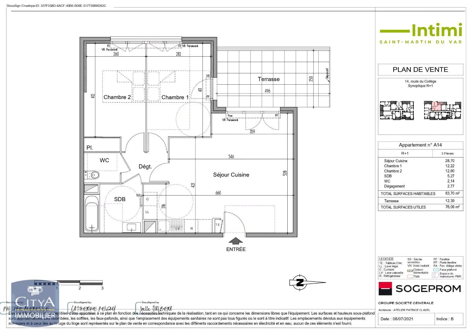 Photo 1 Appartement 3 pièces 63.7m²