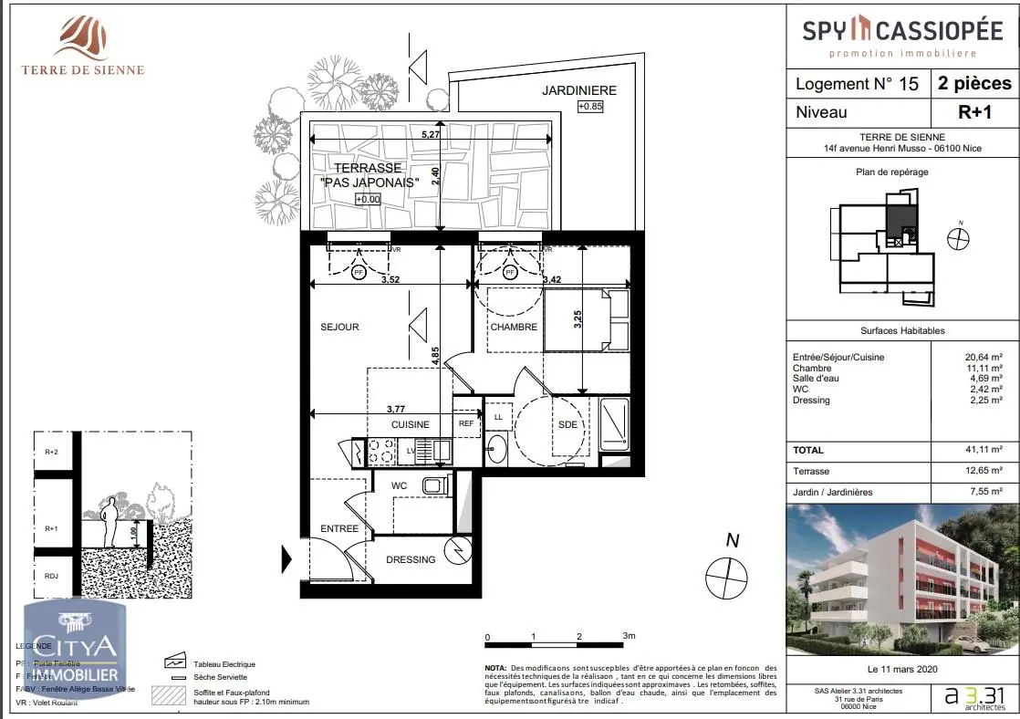 Photo 1 Appartement 2 pièces 41.11m²