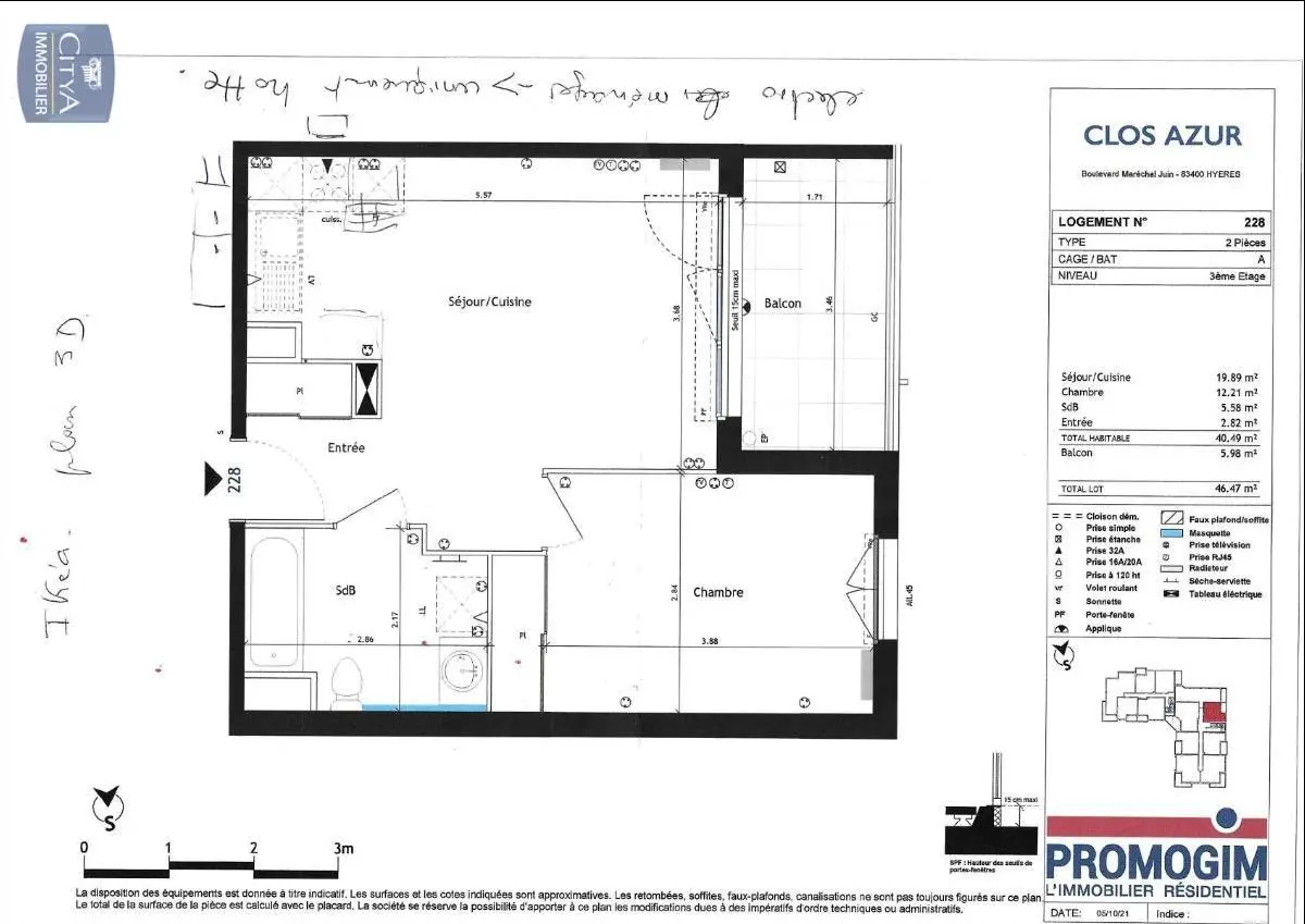 Photo 8 Appartement 2 pièces 40.49m²