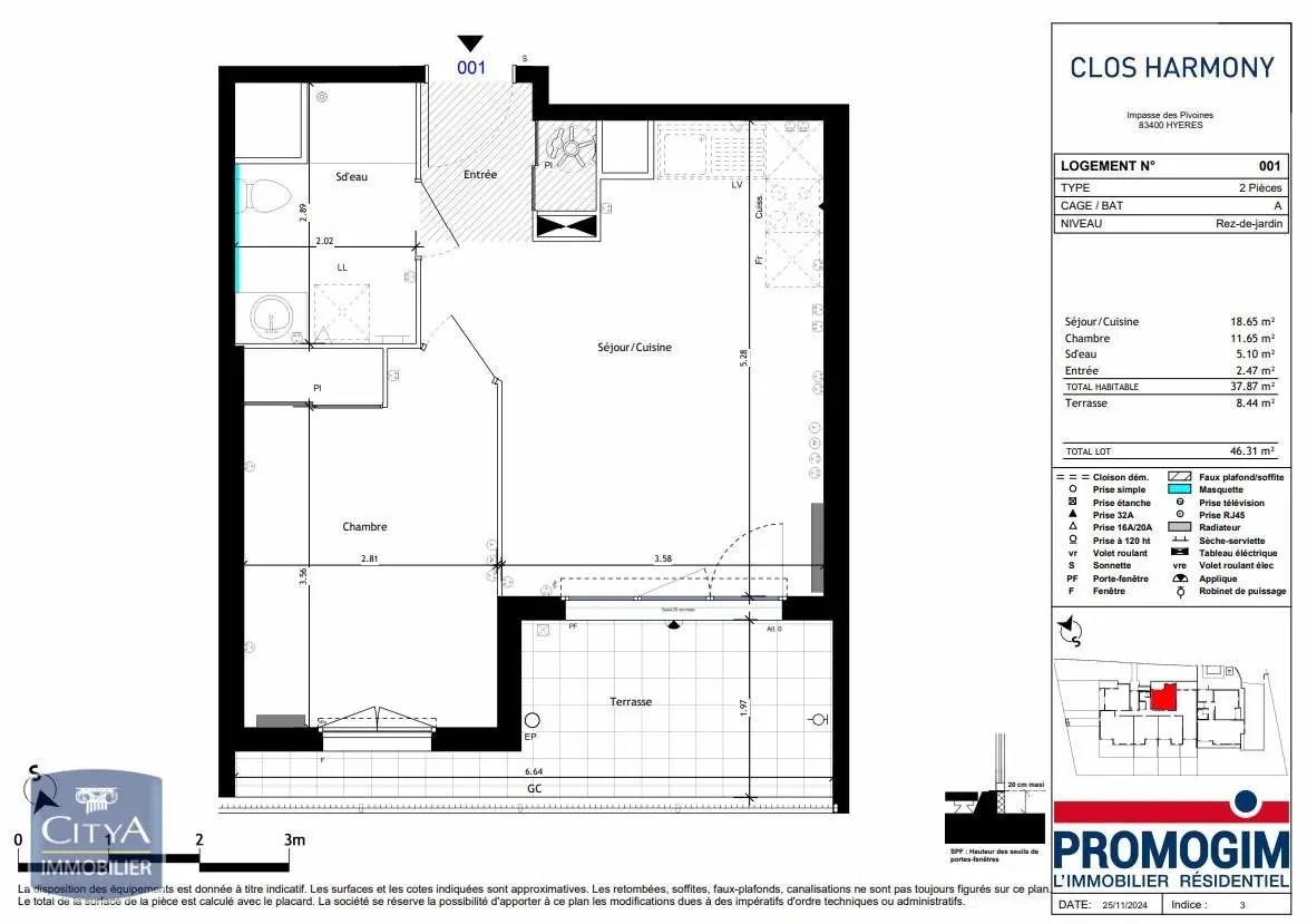Photo 1 Appartement 2 pièces 37.87m²