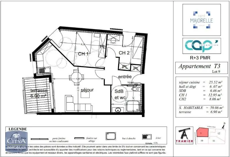 Photo 12 Appartement 3 pièces 59.06m²