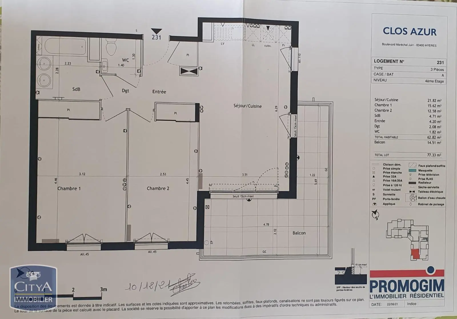 Photo 10 Appartement 3 pièces 62.82m²