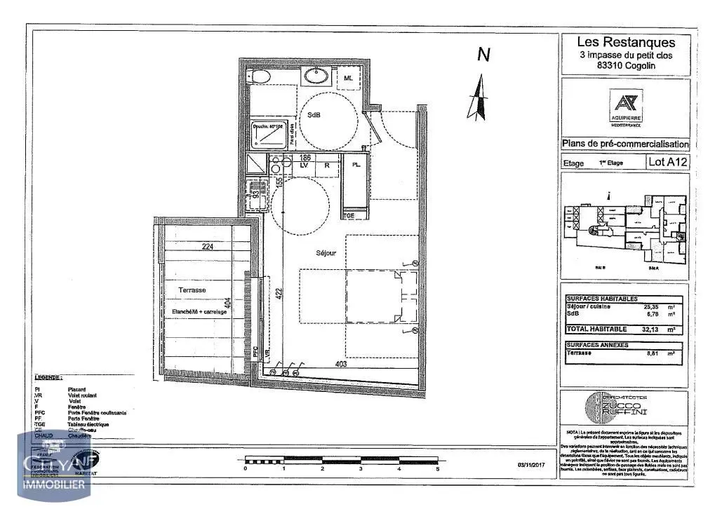 Photo 2 Appartement 1 pièce 32.75m²