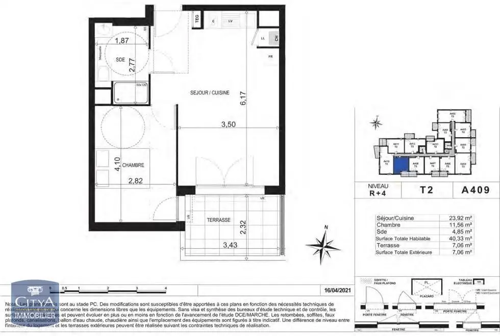 Photo 10 Appartement 2 pièces 40.33m²
