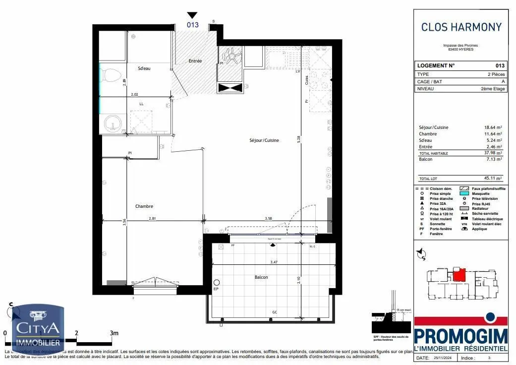 Photo 10 Appartement 2 pièces 37.98m²