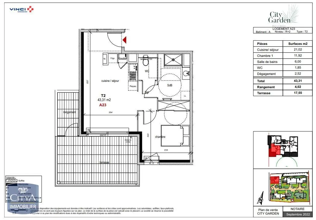 Photo 11 Appartement 2 pièces 43.31m²