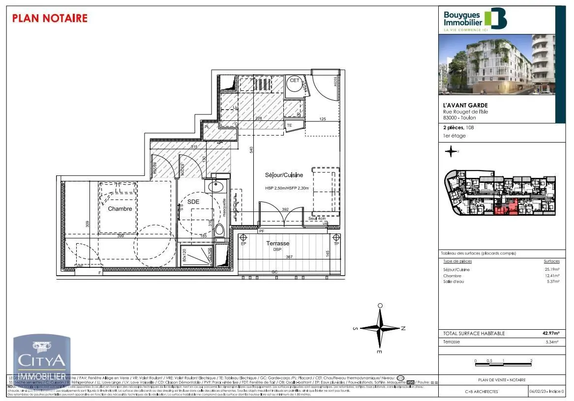 Photo 2 Appartement 2 pièces 42.97m²