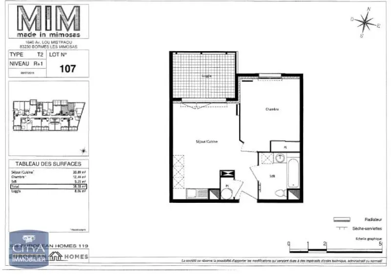 Photo 6 Appartement 2 pièces 38.58m²