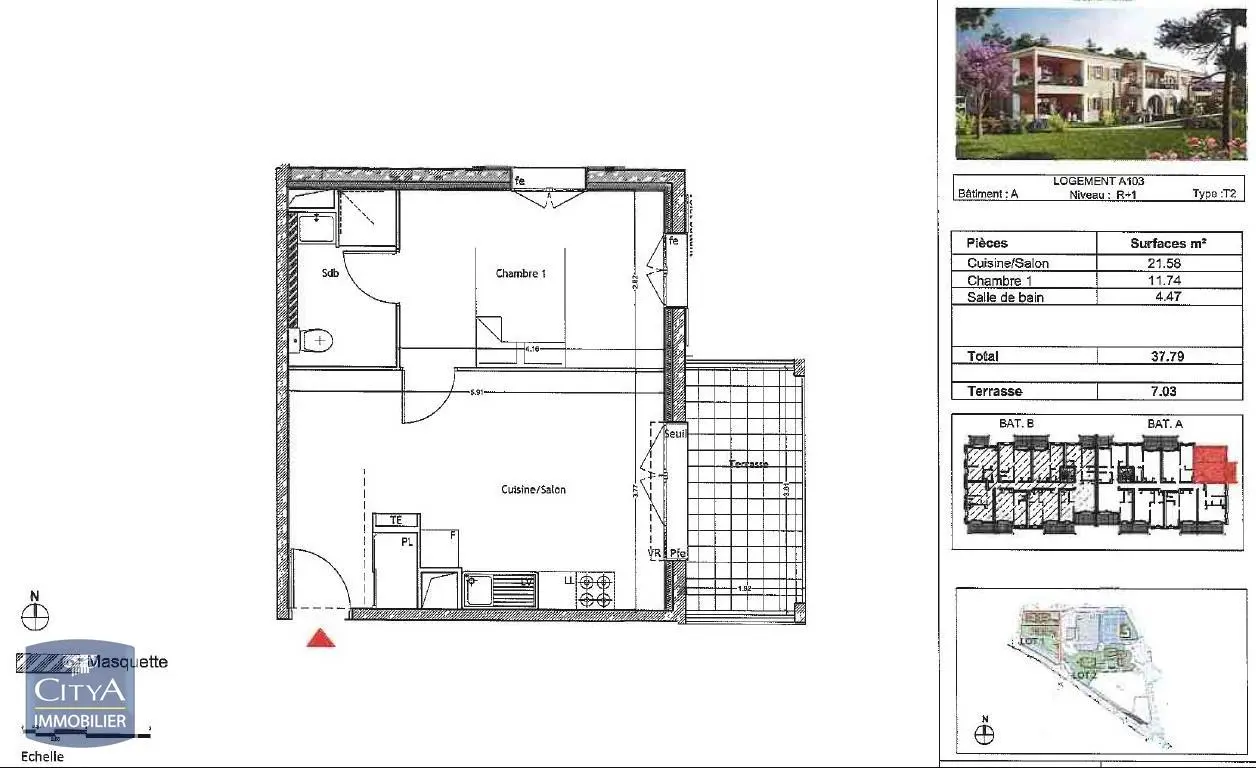 Photo 10 Appartement 2 pièces 37.79m²