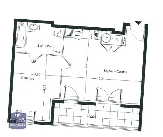 Photo 8 Appartement 2 pièces 42.8m²