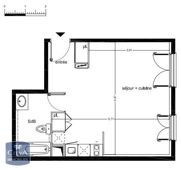 Photo 7 Appartement 1 pièce 38m²