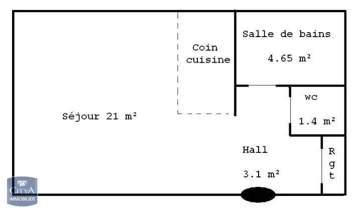 Photo 4 Appartement 1 pièce 30.32m²