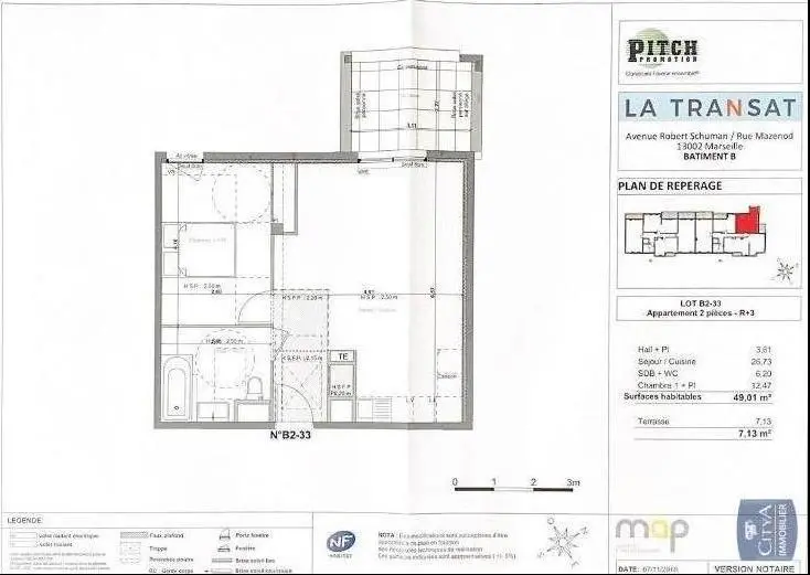 Photo 2 Appartement 2 pièces 49.01m²