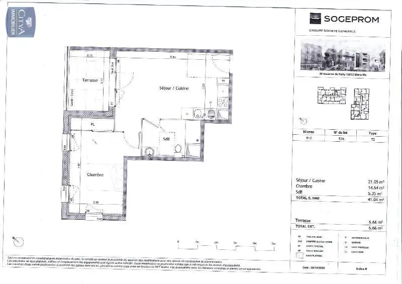 Photo 2 pour Appartement 2 pièces 41.04m² Photo 2 Appartement 2 pièces 41.04m²