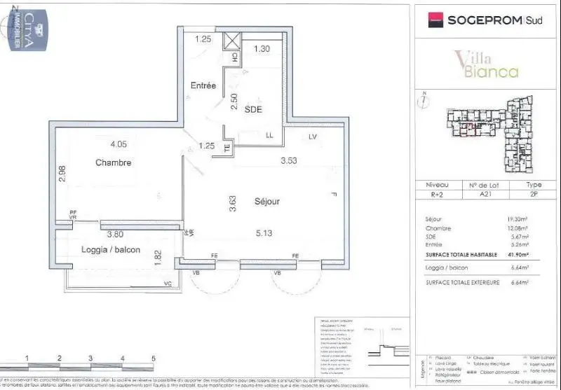 Photo 6 Appartement 2 pièces 40.37m²