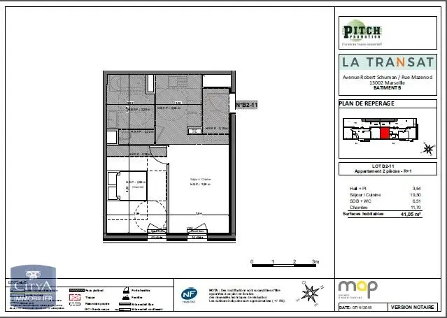 Photo 1 Appartement 2 pièces 41.05m²