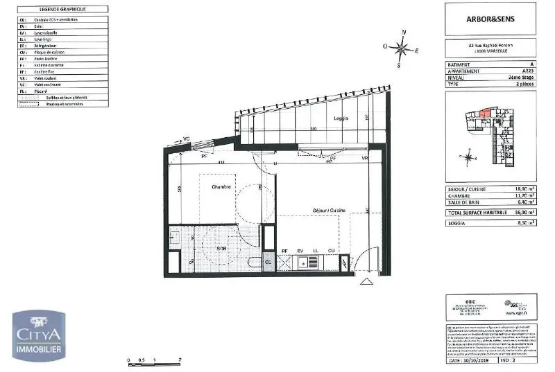 Photo 2 Appartement 2 pièces 36.9m²