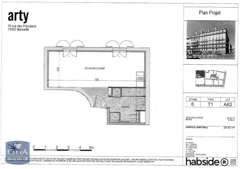 Photo 5 Appartement 1 pièce 28.93m²