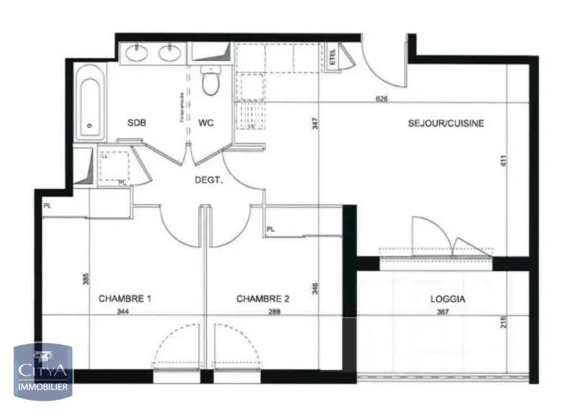 Photo 8 Appartement 3 pièces 56.34m²