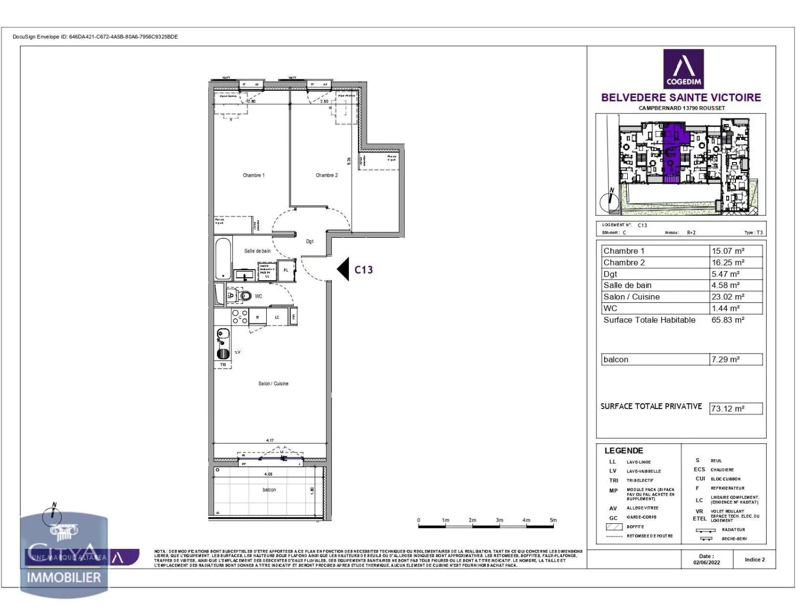 Photo 12 Appartement 3 pièces 65.83m²