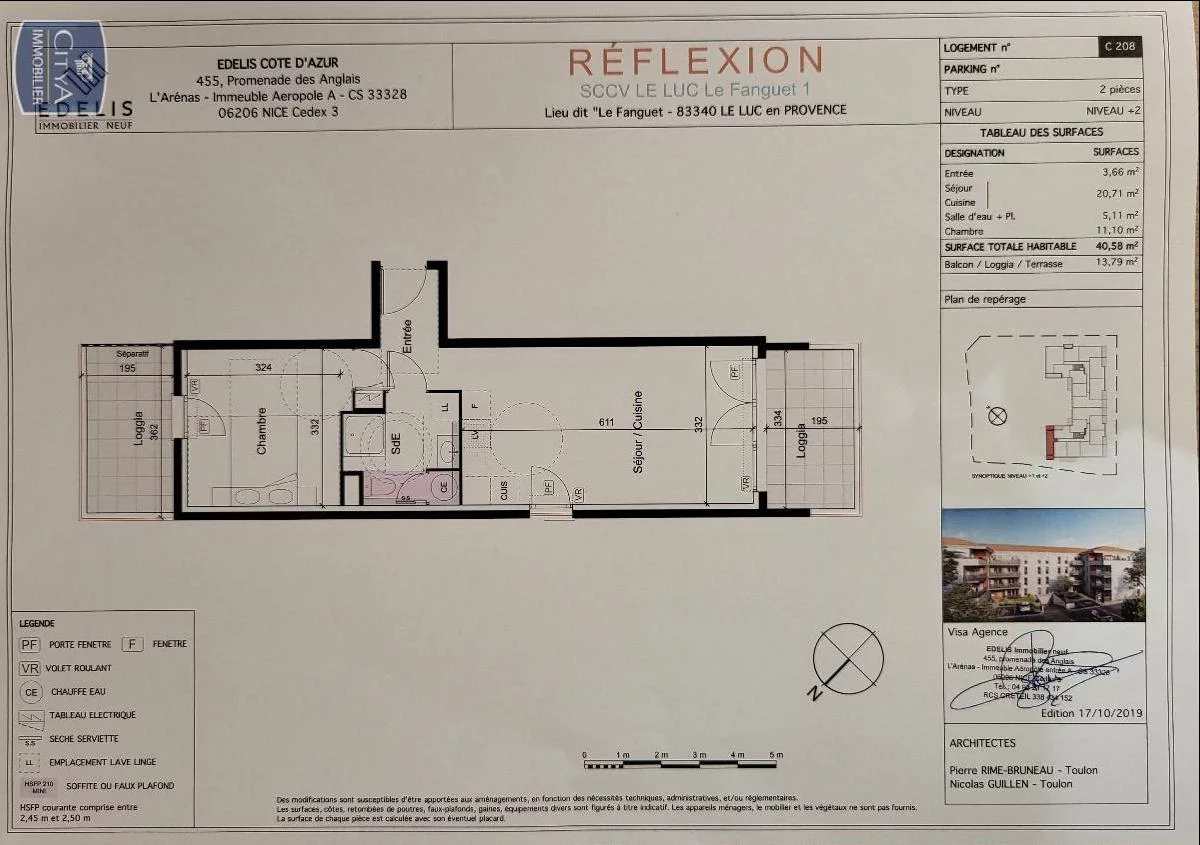 Photo 2 Appartement 2 pièces 40.56m²