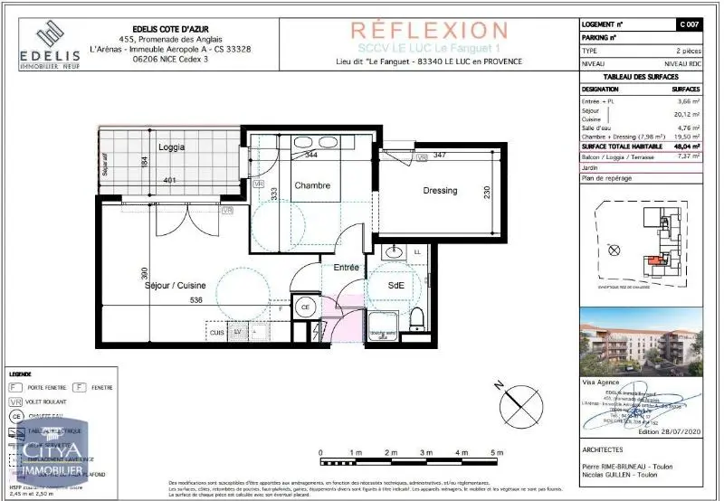 Photo 2 Appartement 2 pièces 48.04m²