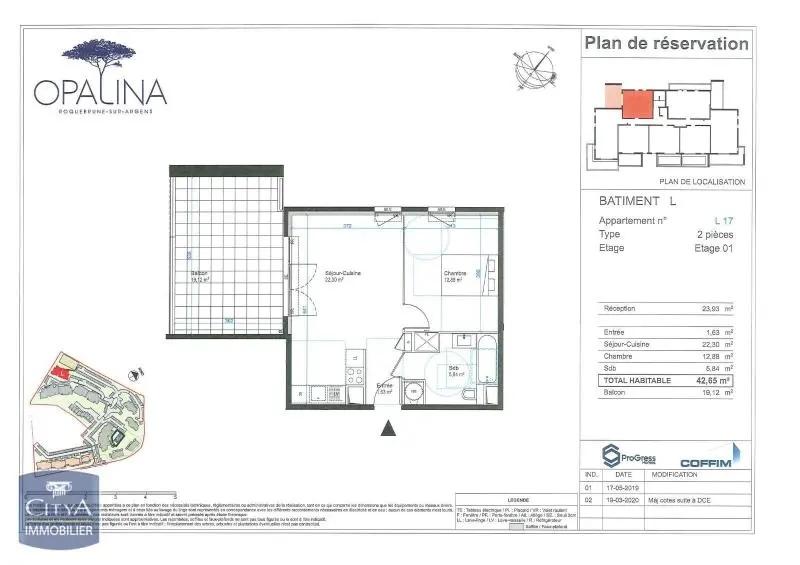 Photo 2 Appartement 2 pièces 42.65m²