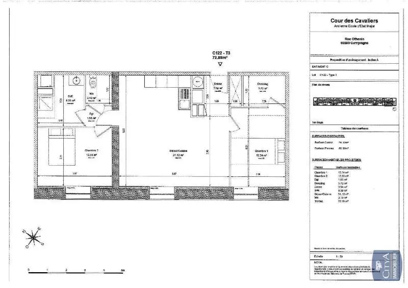 Photo 7 Appartement 3 pièces 72.88m²