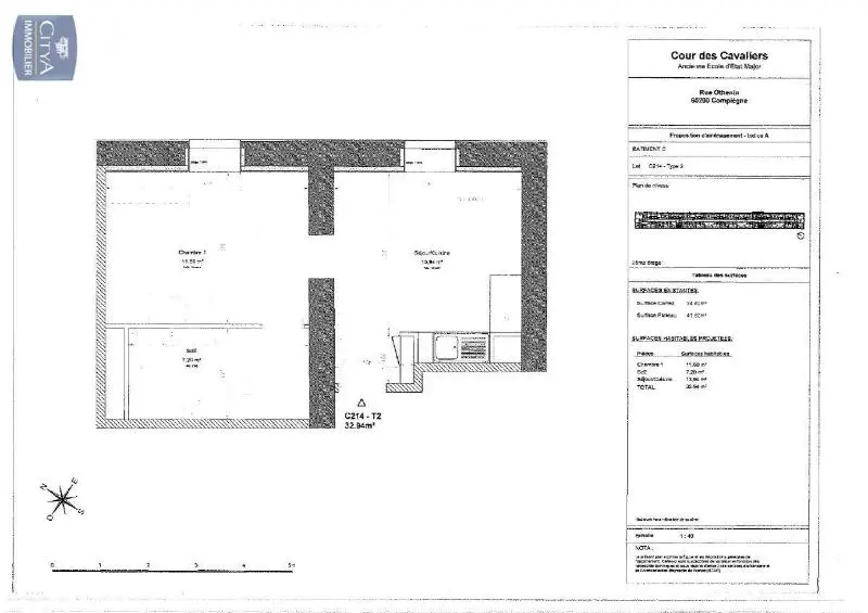 Photo 6 Appartement 2 pièces 32.94m²