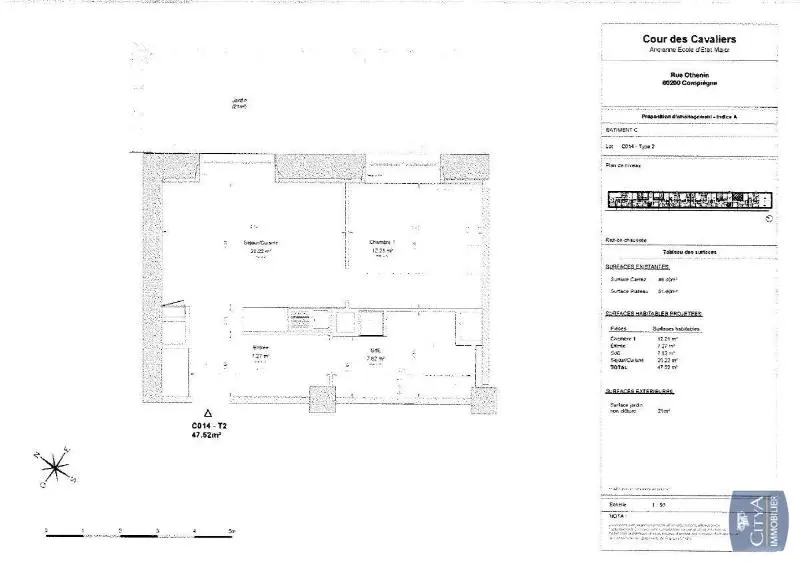 Photo 6 Appartement 2 pièces 47.52m²