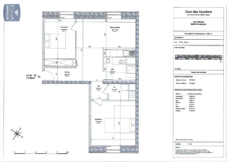 Photo 6 Appartement 3 pièces 71.96m²