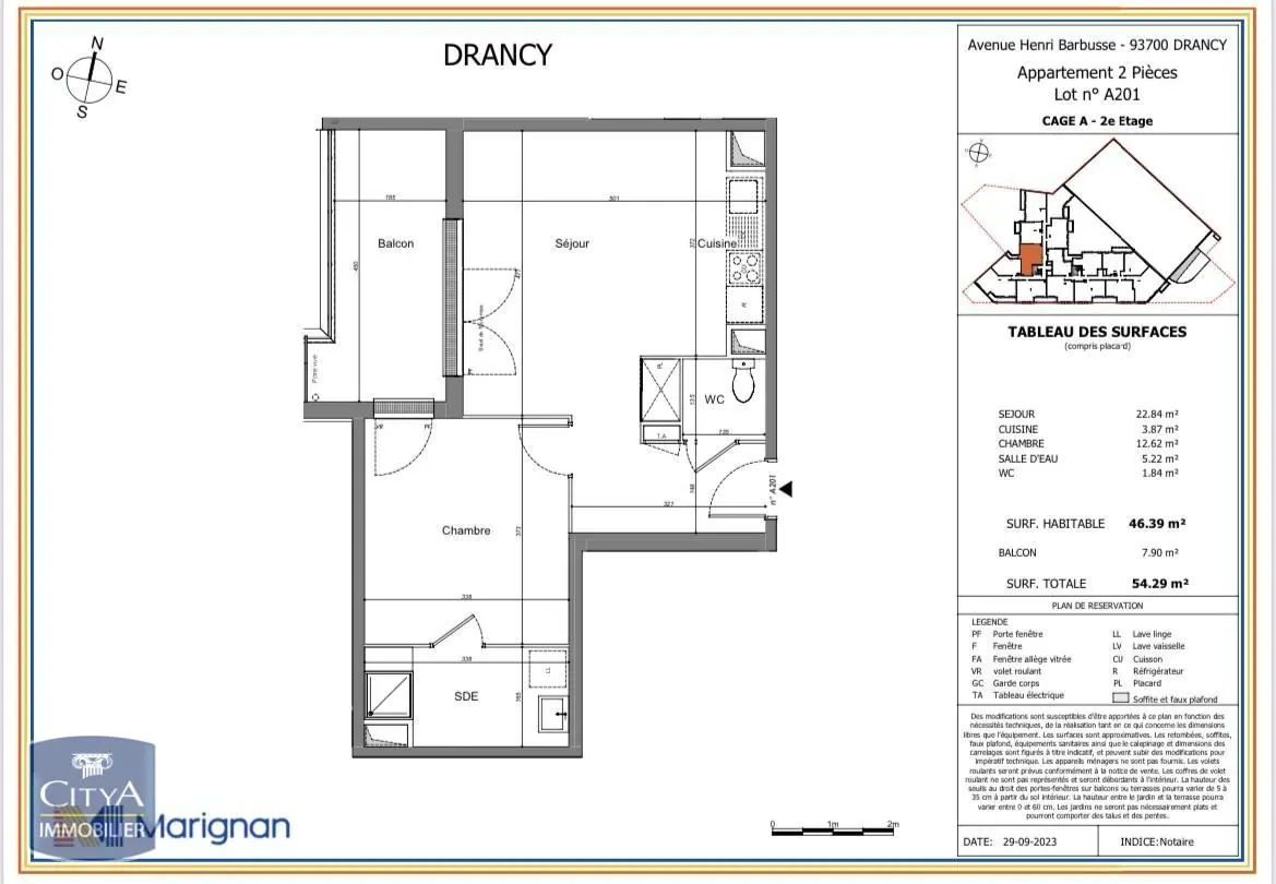 Drancy (93700) Appartement 2 pièces 46.39m² photo 7