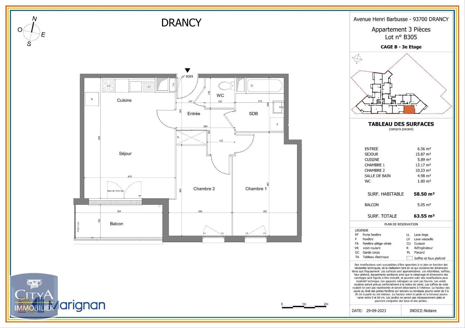 Drancy (93700) Appartement 3 pièces 58.5m² photo 6