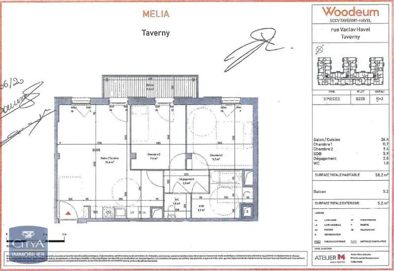 Photo 9 Appartement 3 pièces 58.2m²