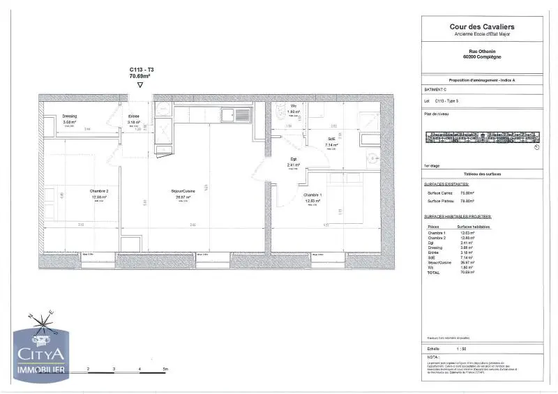 Photo 7 Appartement 3 pièces 70.84m²