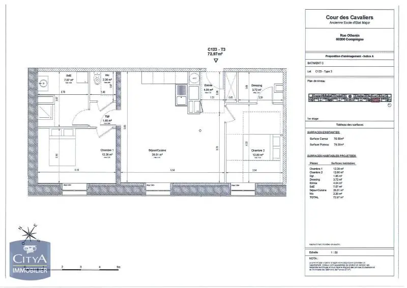Photo 7 pour Appartement 3 pièces 72.97m² Photo 7 Appartement 3 pièces 72.97m²