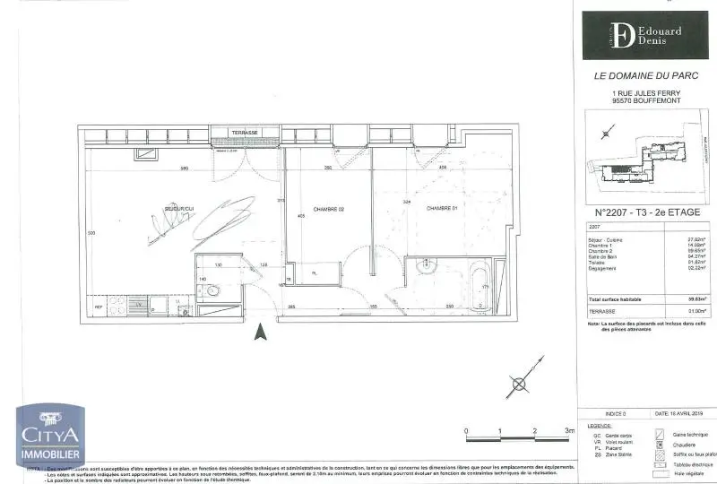 Photo 7 Appartement 3 pièces 59.83m²
