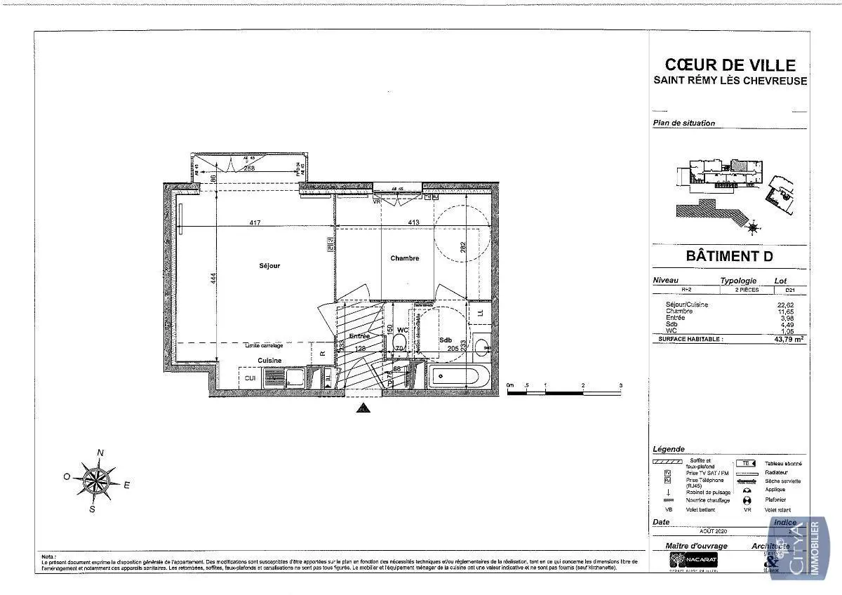 Photo 2 Appartement 2 pièces 42.87m²