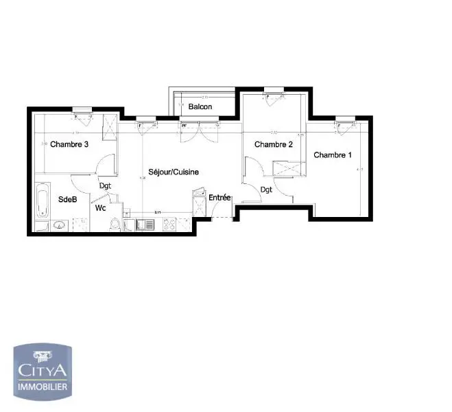 Photo 11 Appartement 4 pièces 69.05m²