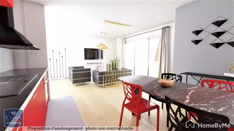 Illustration pour Appartement 3 pièces 65.3m² Photo Appartement 3 pièces 65.3m²