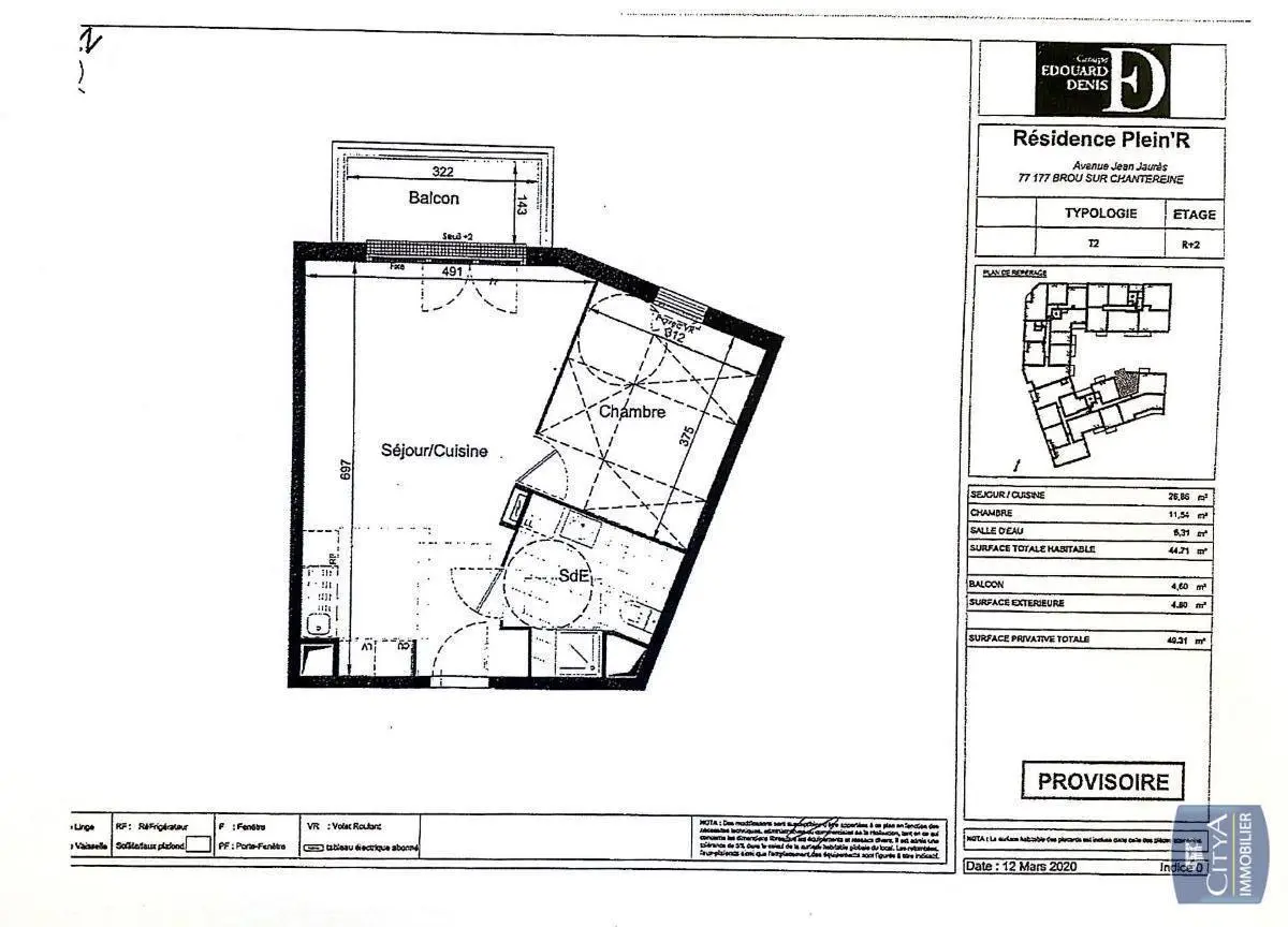 Photo 5 Appartement 2 pièces 44.71m²