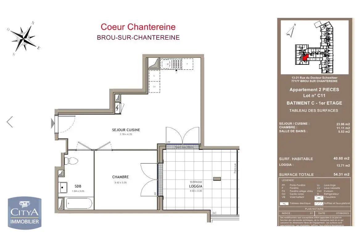 Photo 2 Appartement 2 pièces 40.6m²