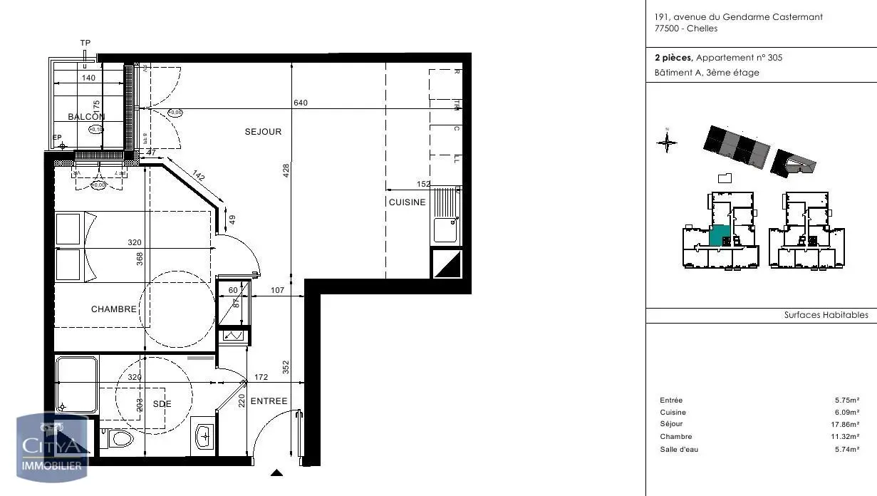 Photo 2 Appartement 2 pièces 46.76m²