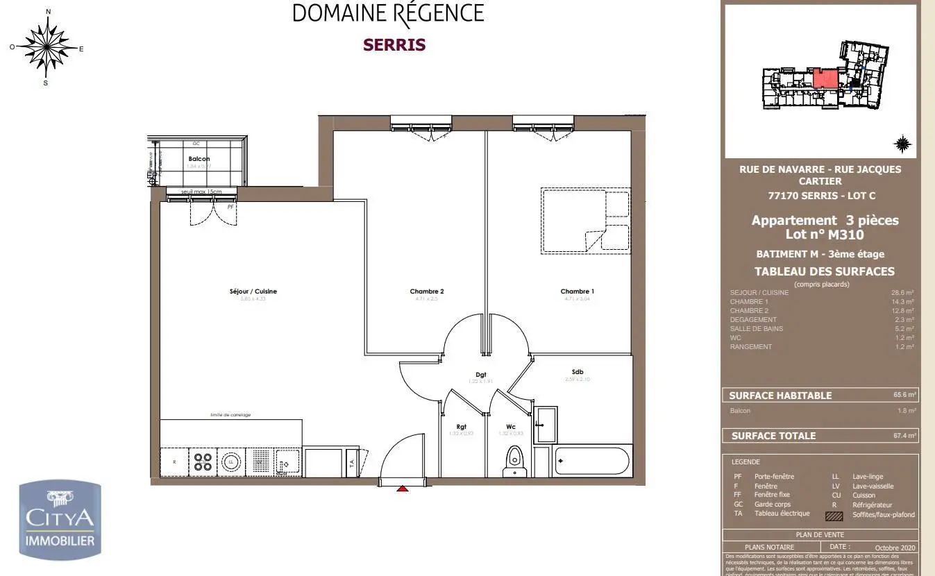 Photo 7 Appartement 3 pièces 65.6m²