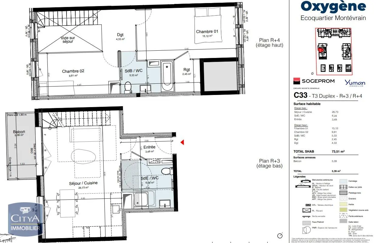 Photo 5 Appartement 3 pièces 73.51m²