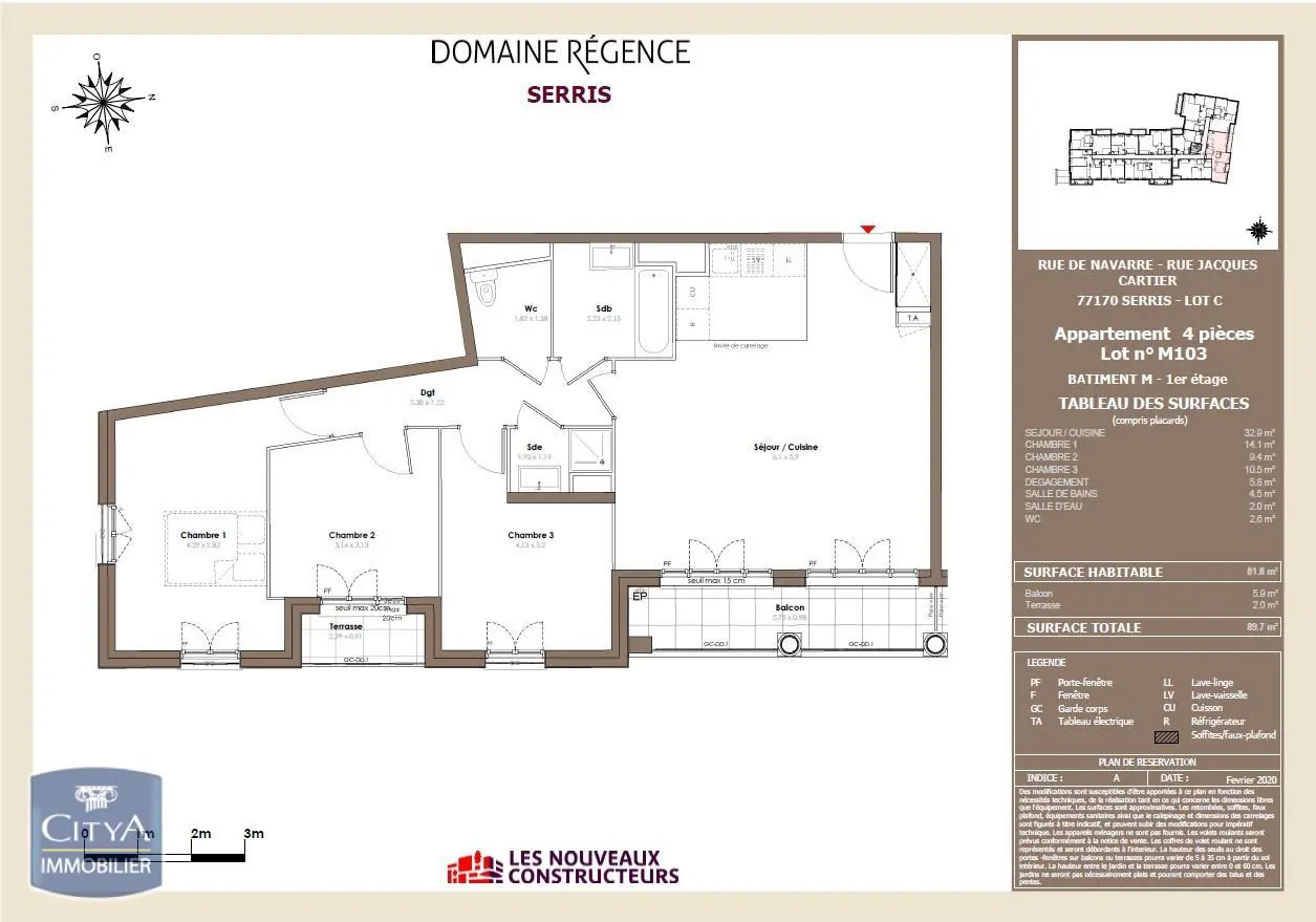 Photo 7 Appartement 4 pièces 81.8m²
