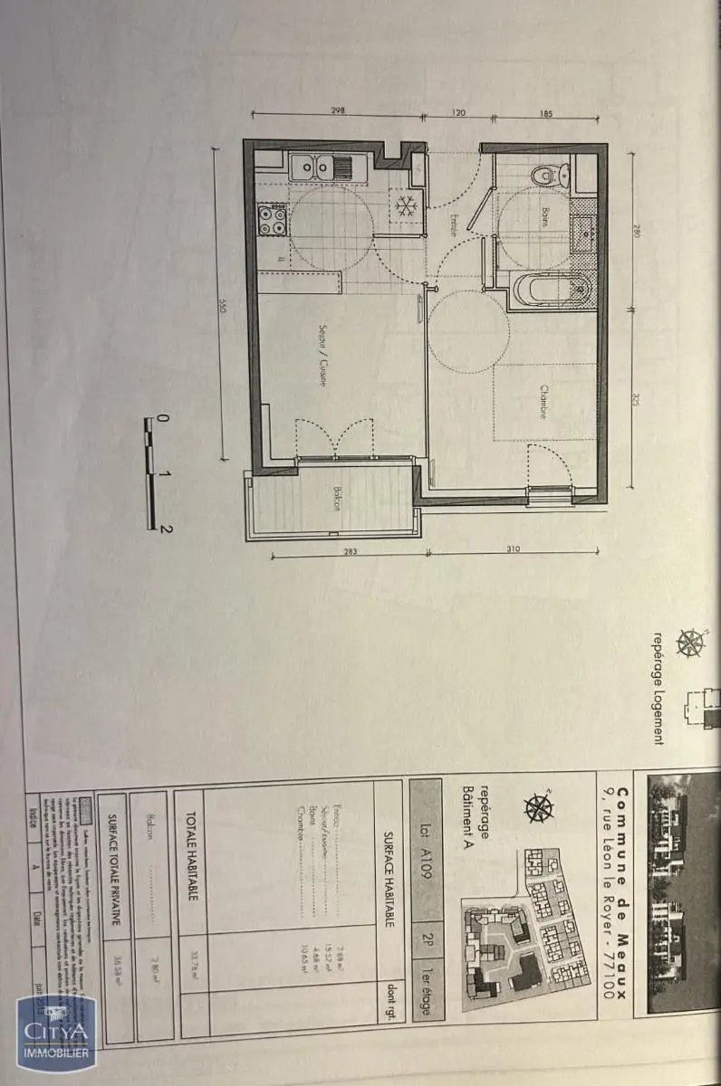 Photo 2 Appartement 2 pièces 33.78m²
