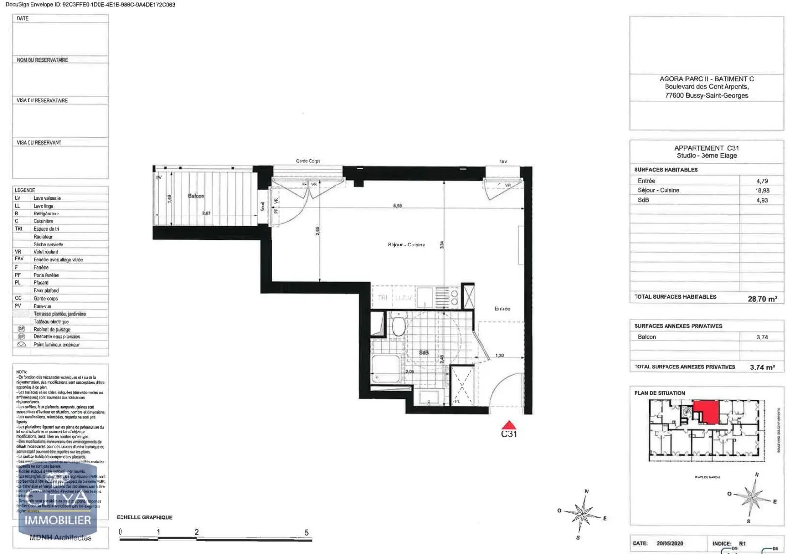 Photo 6 Appartement 1 pièce 28.7m²