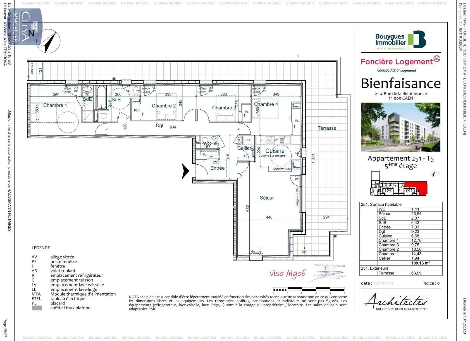 Photo 2 Appartement 5 pièces 109.13m²